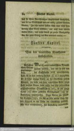 Fünftes Kapitel. Von den venerischen Krankheiten insbesondere
