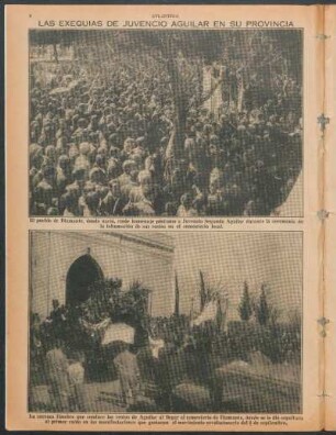 Las exequias de Juvencio Aguilar en su provincia