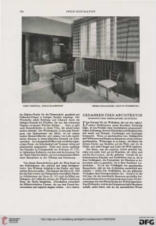 Gedanken über Architektur