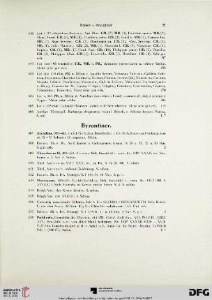 Byzantiner (Nr. 607-706)