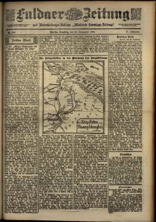 Dritte Ausgabe vom Samstag, den 29. September 1900.