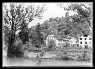 Blick über die Tauber auf Gebäude Mühlenstr. 30 bis ca. 34