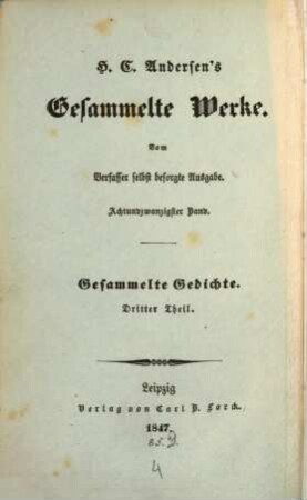 Gesammelte Werke : Vom Verfasser selbst besorgte Ausgabe, 28