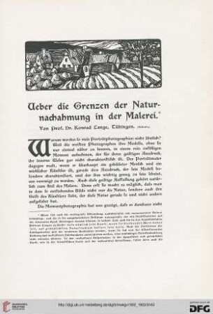 Über die Grenzen der Naturnachahmung in der Malerei, [2]