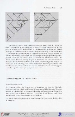 Gesamtsitzung am 24. Oktober 2009