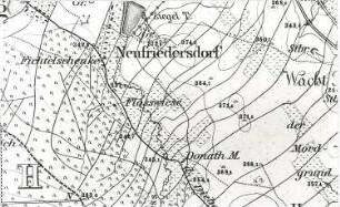 Friedersdorf. Meßtischblatt, Sekt. Neusalza, 1883