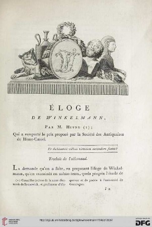 Éloge de Winkelmann