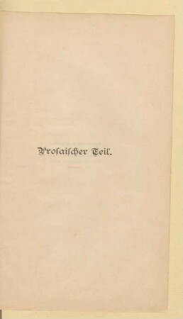 Prosaischer Teil
