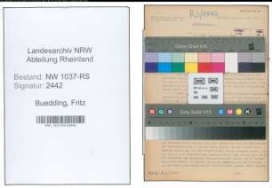 Entnazifizierung Fritz Buedding , geb. 07.02.1900 (Angestellter)