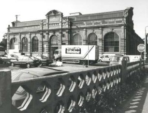 Dresden-Friedrichstadt, Weißeritzstraße. Großmarkthalle (um 1900). Ansicht von Norden