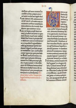 Zierinitiale: U(trum difficilius)