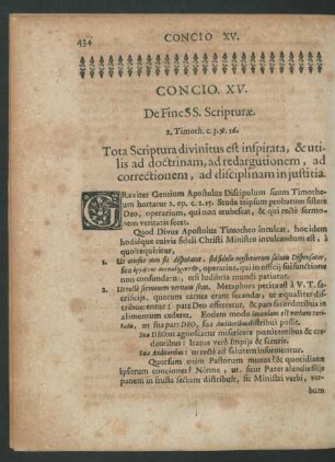 Concio. XV. De Fine SS. Scripturae.