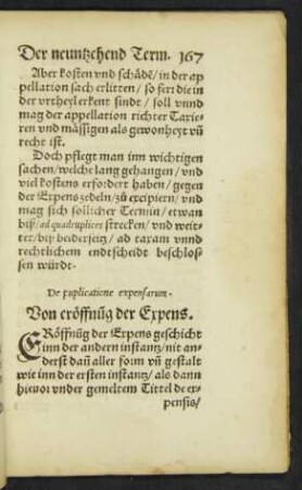 De publicatione expensarum. Von eröffnung der Expens.