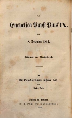 Die Grundirrthümer unserer Zeit