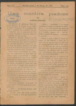Una mentira piadosa [Parte única]