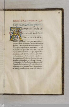Fol. 75 ff. Paradoxa