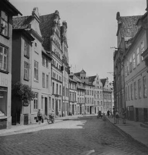 Stralsund. Blick entlang der Fährstraße