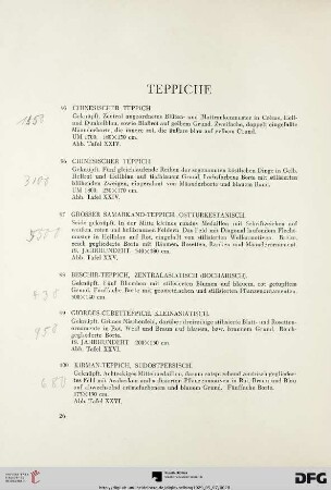 Teppiche (Nr. 95-112)