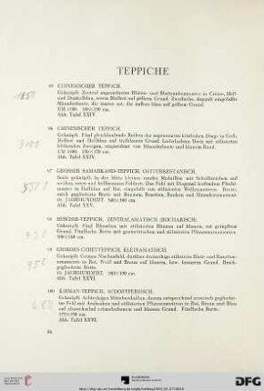 Teppiche (Nr. 95-112)