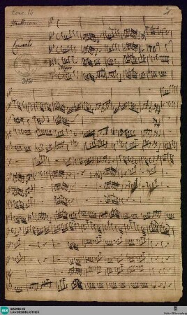 Concertos - Mus. Hs. 312 : ob, vl (2), vla, b; E|b; BrinzingMWV 6.21