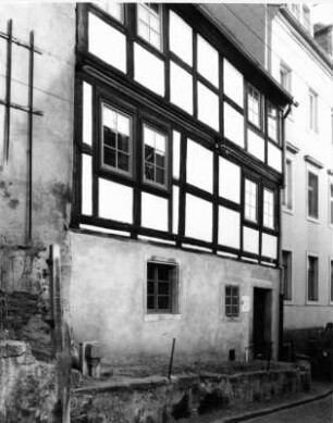 Meißen-Altstadt, Schloßberg 3. Wohnhaus (um 1600). Straßenansicht