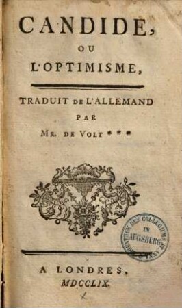 Candide, ou lóptimisme