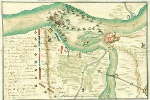 WHK 17 Krieg zwischen den Türken, dem Kaiser und Venedig: Truppentransport über die Donau bei Pantschowa, 1717