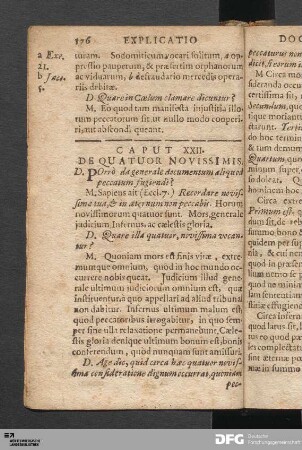 Caput XXII. De Quatuor Novissimis