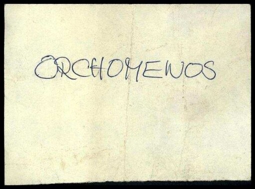 Fundzettel Orchomenos