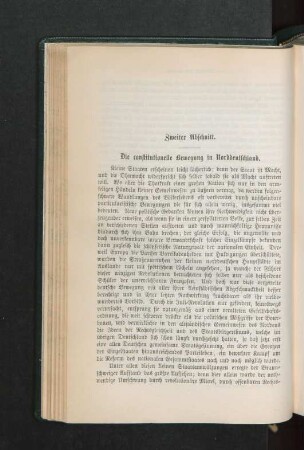 Zweiter Abschnitt. Die constitutionelle Bewegung in Norddeutschland