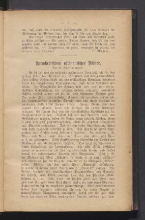 Sprachreichtum afrikanischer Völker