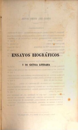 Ensayos biográficos y de crítica literaria sobre los principales poetas y literatos hispano-americanos. II