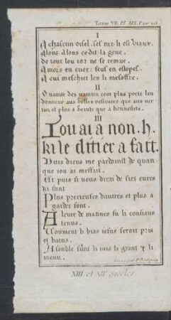 Tafel XIX.: XIII. et XIIe. Siecles.