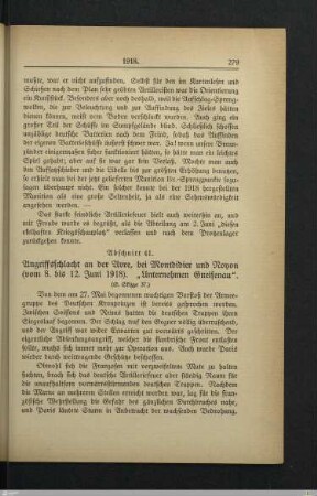 41. Angriffsschlacht an der Avre, bei Montdidier und Noyon. "Unternehmen Gneisenau"