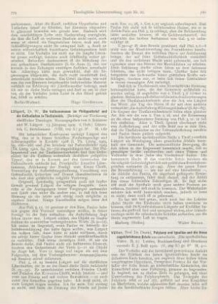779-780 [Rezension] Lütgert, Wilhelm, Die Vollkommenen im Philipperbrief und die Enthusiasten in Thessalonich