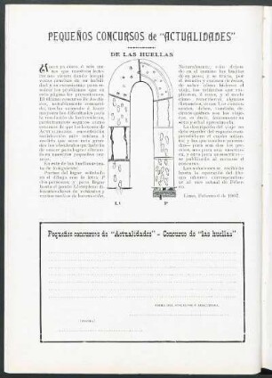Pequeños concursos de "Actualidades" - De las huellas