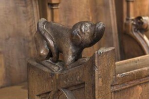 Wange mit Hundefigur
