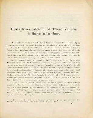 Observationes criticae in M. Terenti Varronis de lingua latina libros