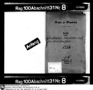Streitige Jurisdiktion auf der Domsfreiheit zu Osnabrück