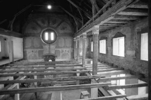 Sulzburg: Synagoge vor dem Wiederaufbau; innen