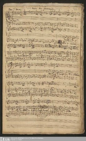 Ms. Ff. Mus. 1256 - Unter der Communion : Mein Gott, ich bin gesinnt, dein Nachtmahl zu geniesen : C. B., oboe d'amore, violini unisoni, violoncello et organo