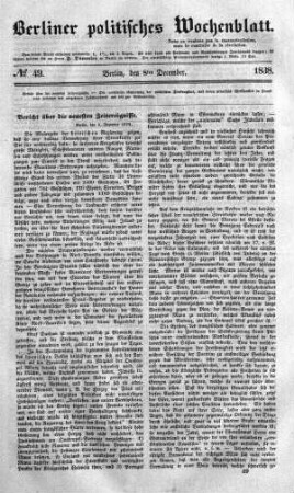 No 49, 8. December 1838