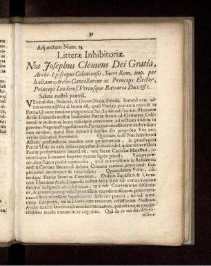 Adjunctum Num. 13.