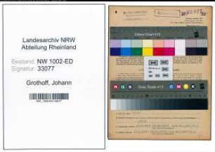 Entnazifizierung Johann Grothoff, geb. 03.07.1900 (Lehrer)