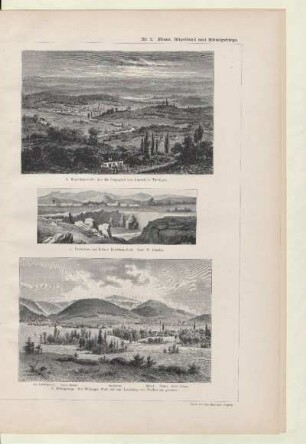 d. Hügellandschaft: Aus der Umgegend von Arnstadt in Thüringen