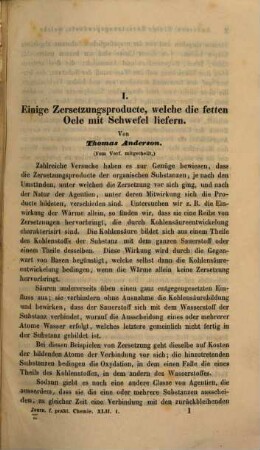 Journal für praktische Chemie : practical applications and applied chemistry ; covering all aspects of applied chemistry. 42. 1847