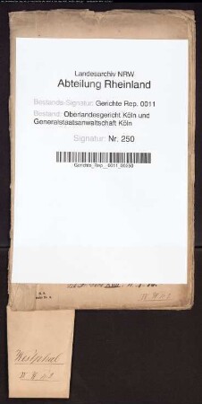 Personalakte: Westphal, Emil Christoph Friedrich
