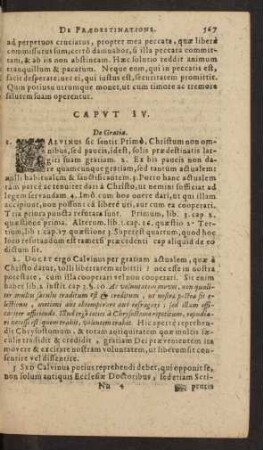 Caput IV. De Gratia.