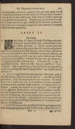 Caput IV. De Gratia.