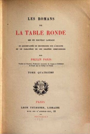 Les Romans de la Table Ronde, 4. Lancelot du Lac : deuxième partie